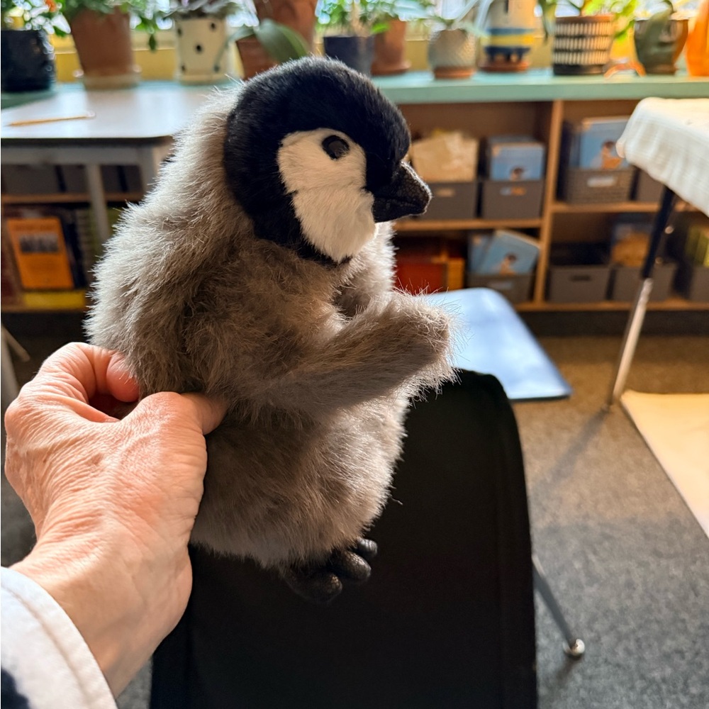 Folkmanis hand puppet Plush Penguin Toy for Small Pets